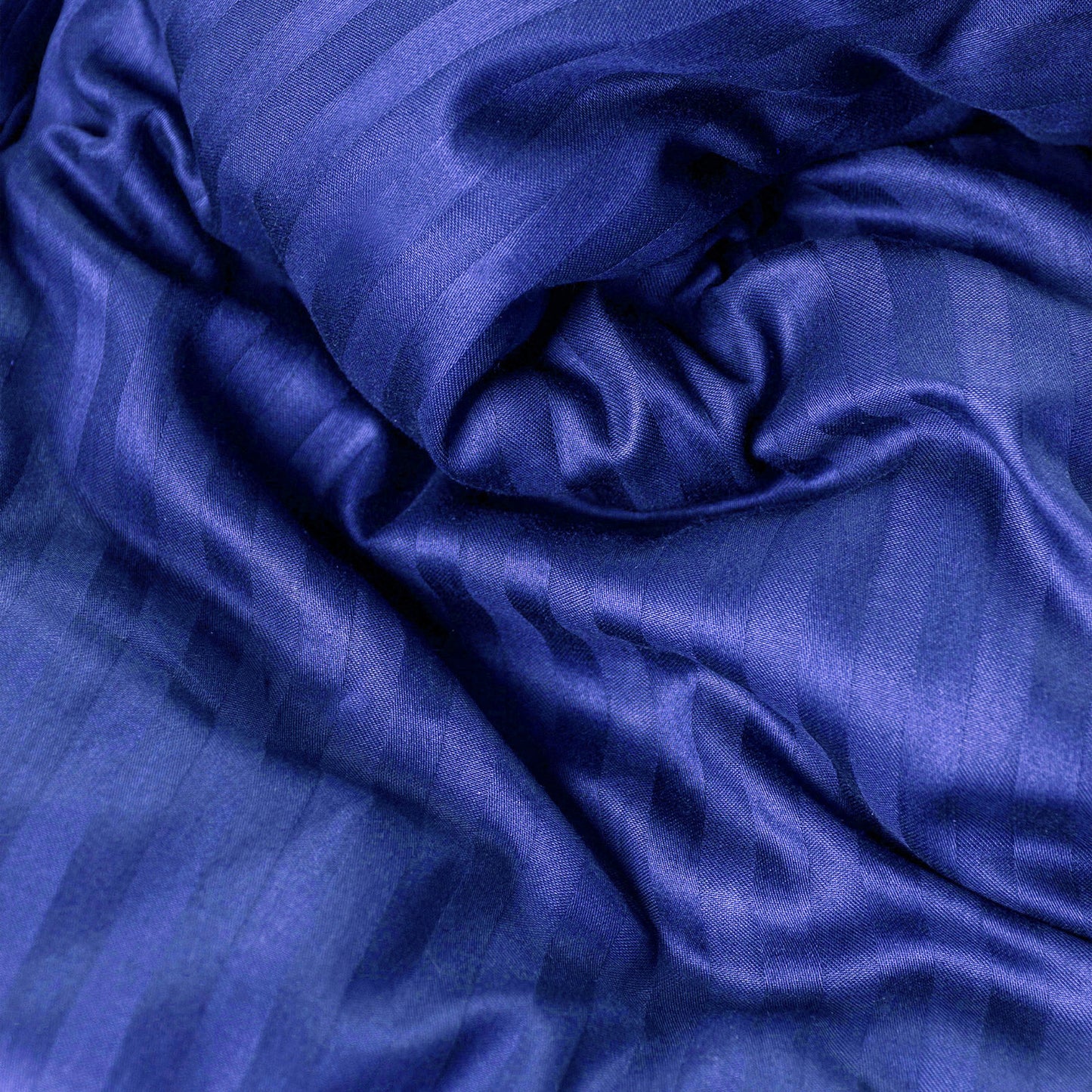 BLEU ROI Ensemble Housse de couette de Satin rayé 100 % Cotton Ref: cv00135