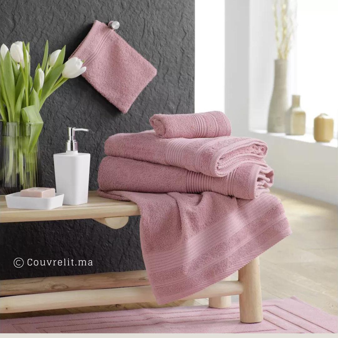 PACK SERVIETTE DE BAIN POUR HOTEL ET PROFESSIONNELS - Saumon