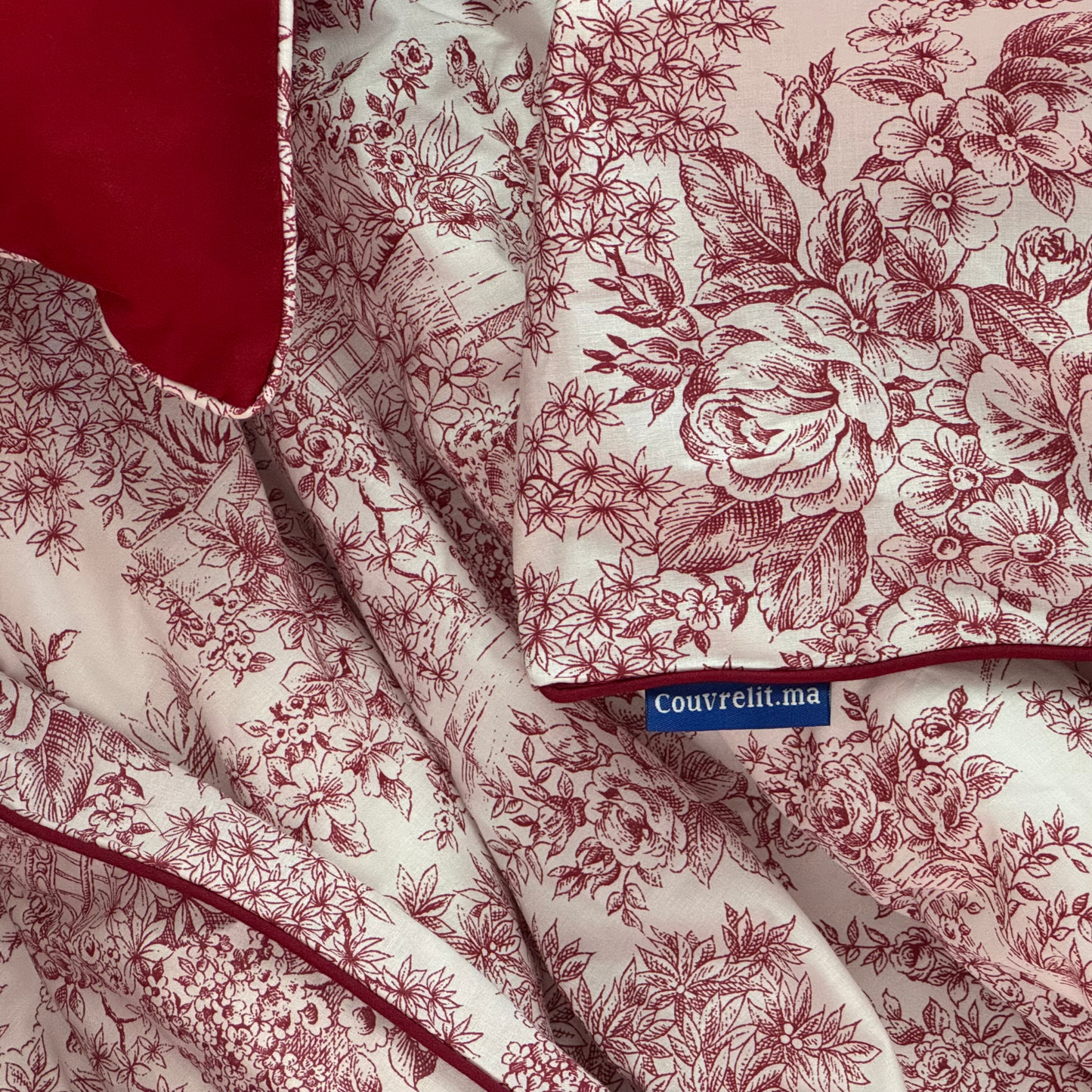 "Rosas Grenat" Ensemble complet haute qualité, REF: CVM00317