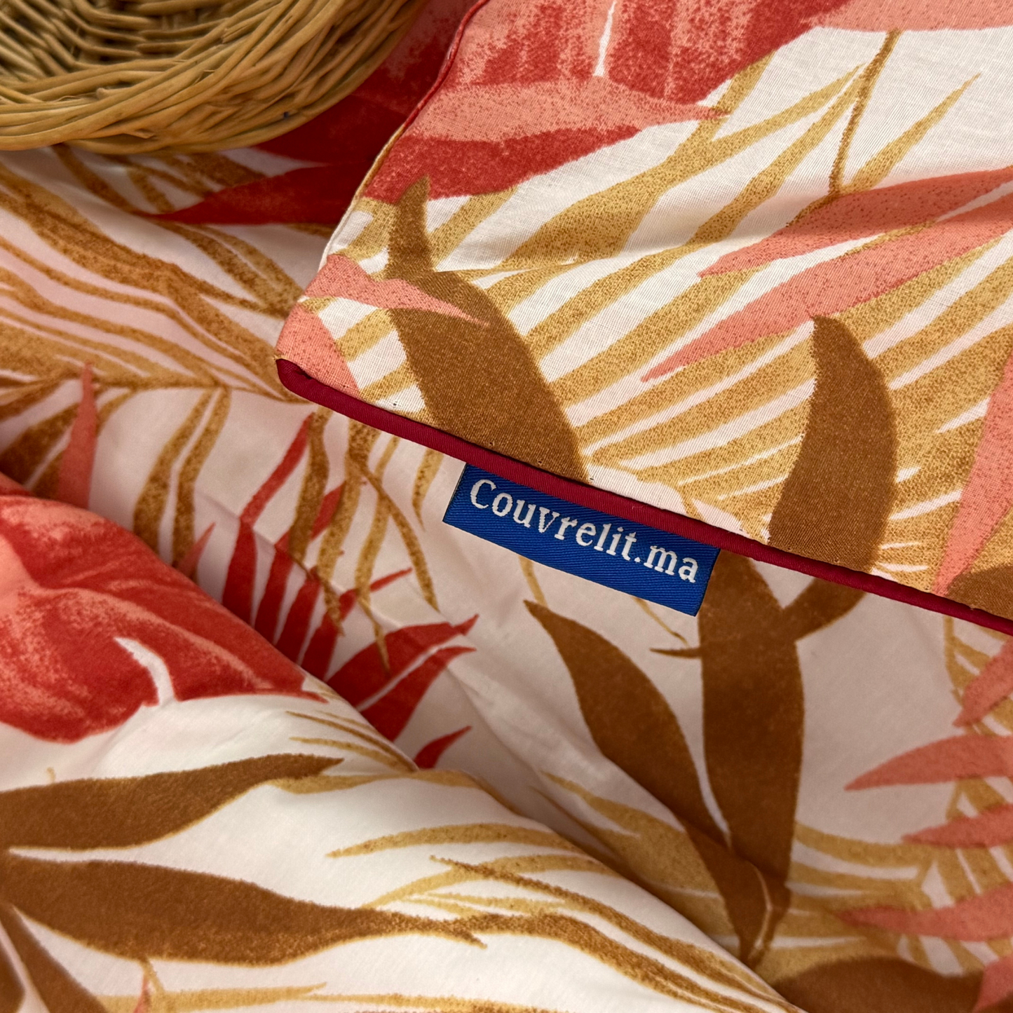"Tropicales Grenat" Ensemble complet haute qualité, REF: CVM00318