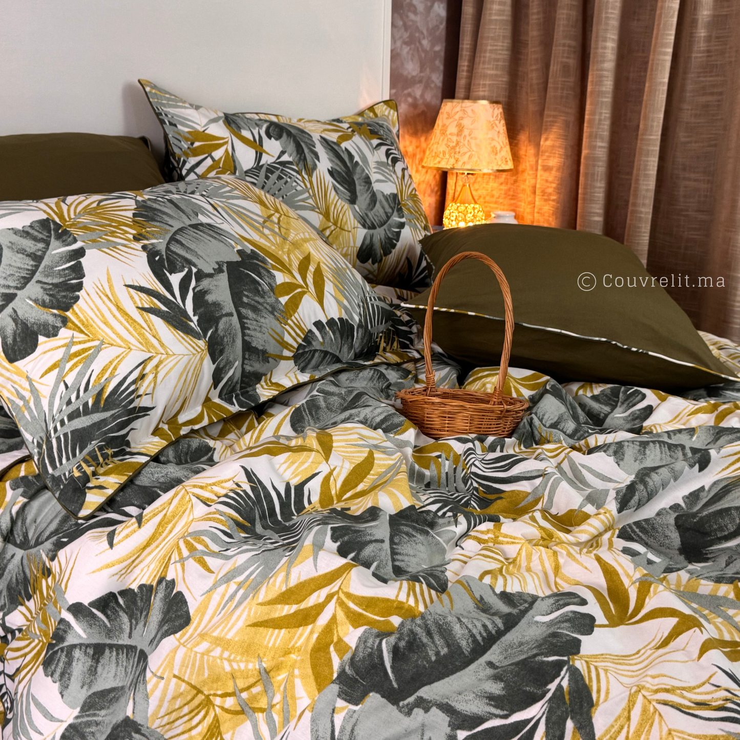 "Tropicales Olive" Ensemble complet haute qualité, REF: CVM00319