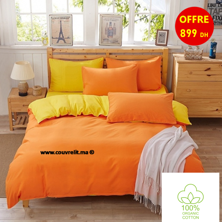 Ensemble Housse de Couette Double face de luxe 6pcs Ref: CV0083