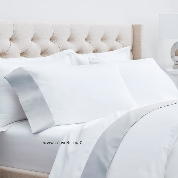 Parure de lit 4 Pièces PERCALE 100% Cotton Ref:CV0044