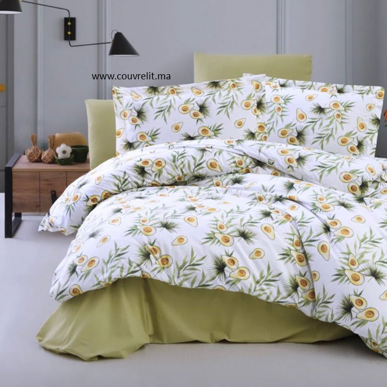 Ensemble Housse de Couette 100% Cotton FLOWER || Ref: CV0134