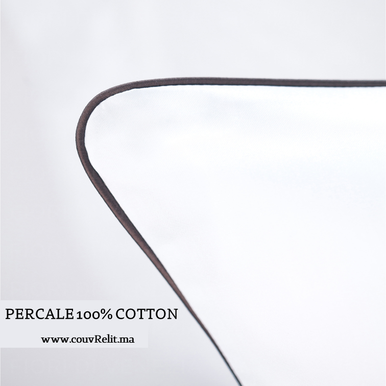 Ensemble Housse de Couette 6 pièces en PERCALE 200fils COTTON REF: CVS0095