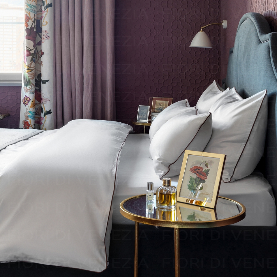 Ensemble Housse de Couette 6 pièces en PERCALE 200fils COTTON REF: CV0095