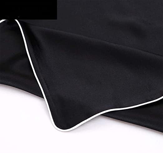 Satin Noir - Housse Couette en Cotton 6 pièces Ref: CV0085