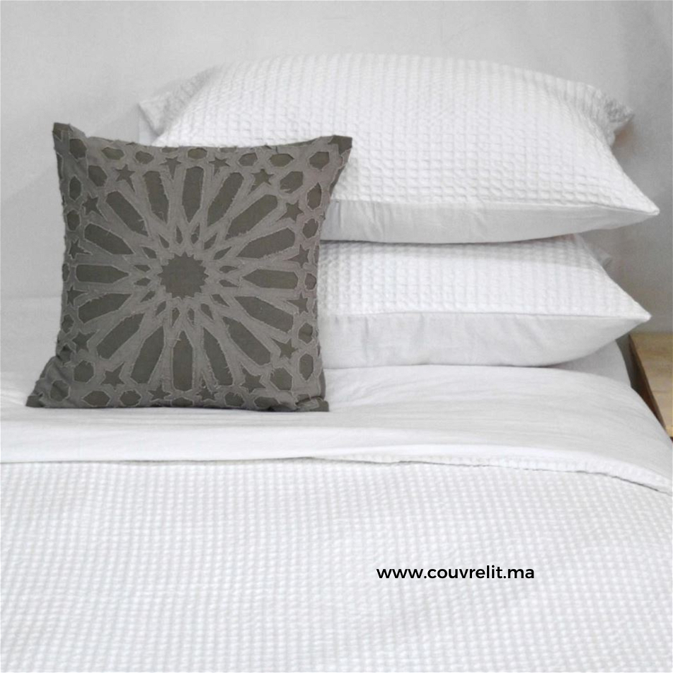 Ensemble Housse de Couette BLANC 6 pièces Ref: CVP00162