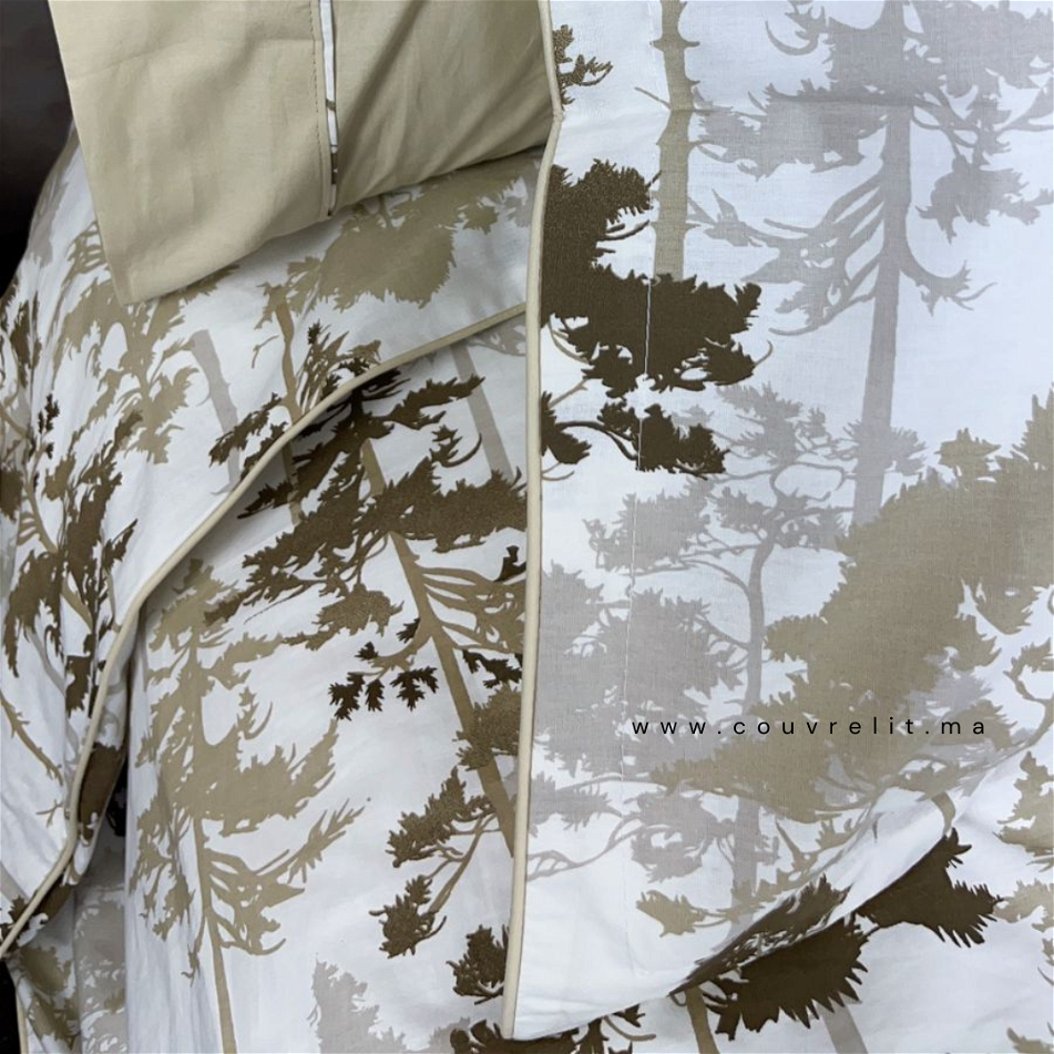 Ensemble Housse de Couette Double Face 6 pièces 100% COTTON Ref: CVM0174