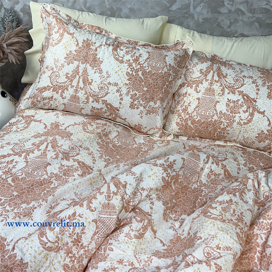 Ensemble Housse de Couette Double Face 6 pièces 100% COTTON Ref: CVM0177
