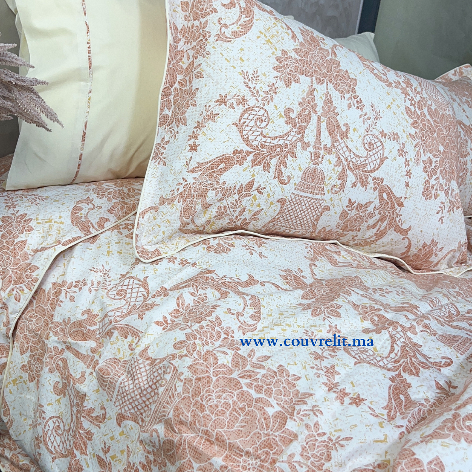 Ensemble Housse de Couette Double Face 6 pièces 100% COTTON Ref: CVM0177
