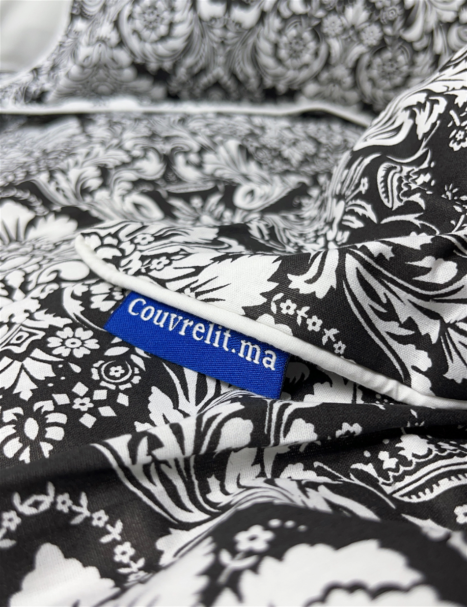 Ensemble Housse de Couette Double Face 6 pièces 100% COTTON Ref: CVM0180