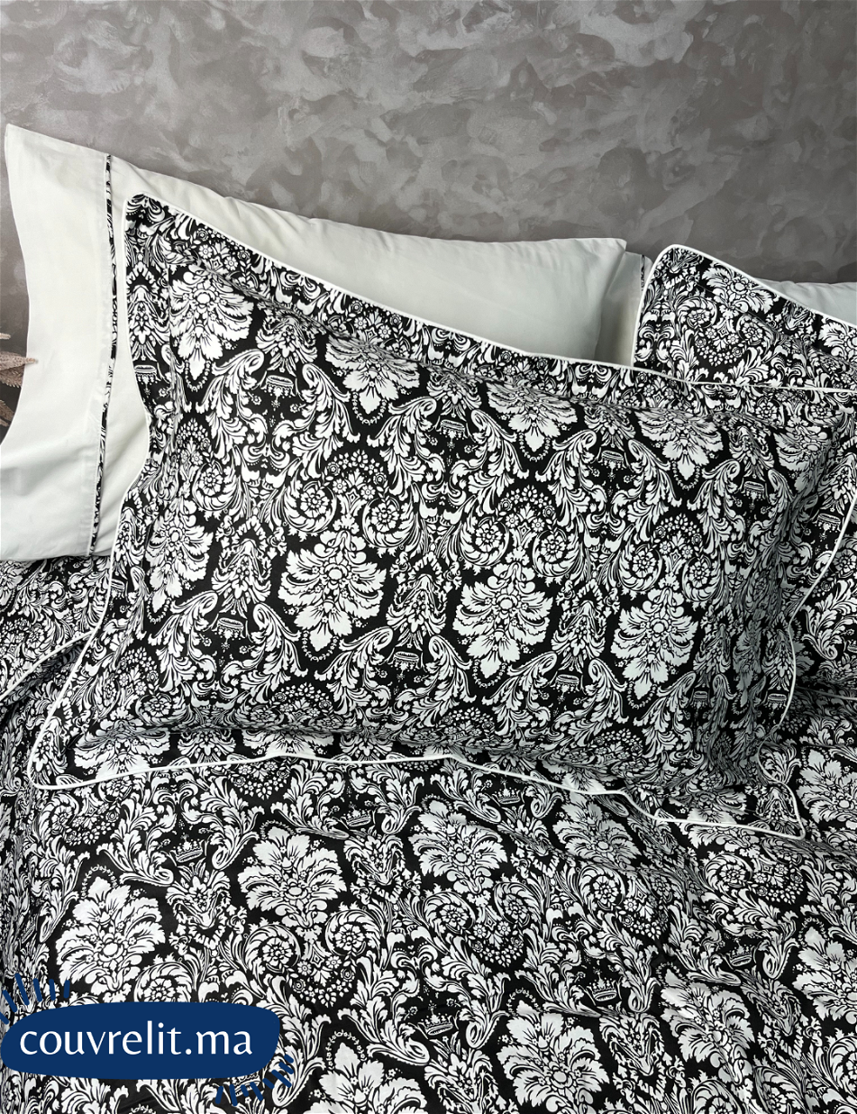 Ensemble Housse de Couette Double Face 6 pièces 100% COTTON Ref: CVM0180