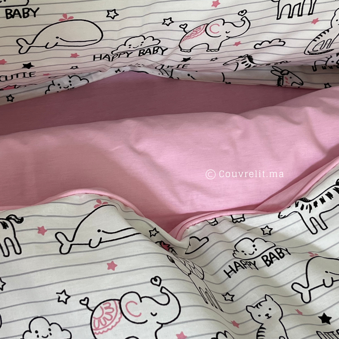 "Animaux" Couverlit pour enfant pack complet REF: CVK00255