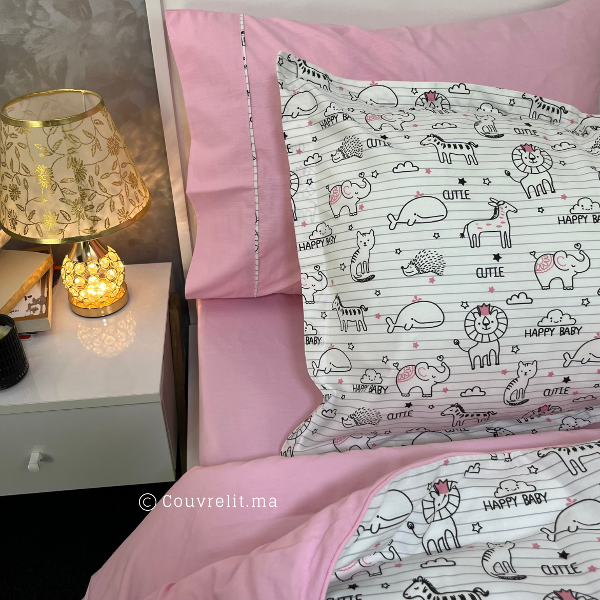 "Animaux" Couverlit pour enfant pack complet REF: CVK00255