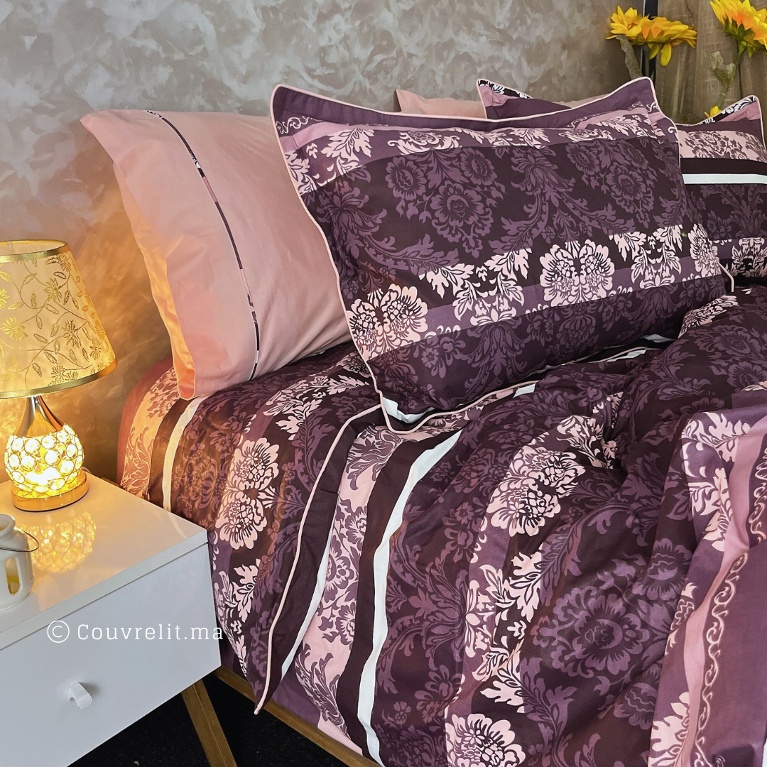 ''MAUVE'' Ensemble complet en COTTON de haute qualité, REF: CVM0213