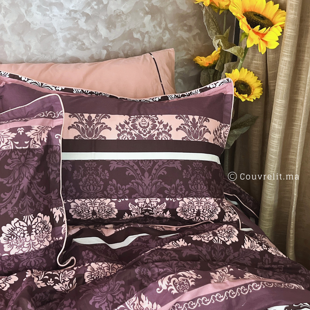 ''MAUVE'' Ensemble complet en COTTON de haute qualité, REF: CVM0213