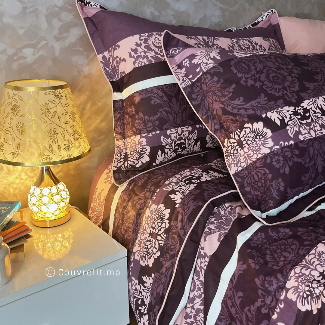 ''MAUVE'' Ensemble complet en COTTON de haute qualité, REF: CVM0213