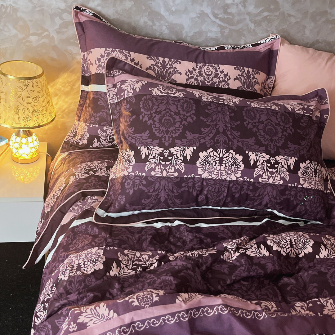''MAUVE'' Ensemble complet en COTTON de haute qualité, REF: CVM0213