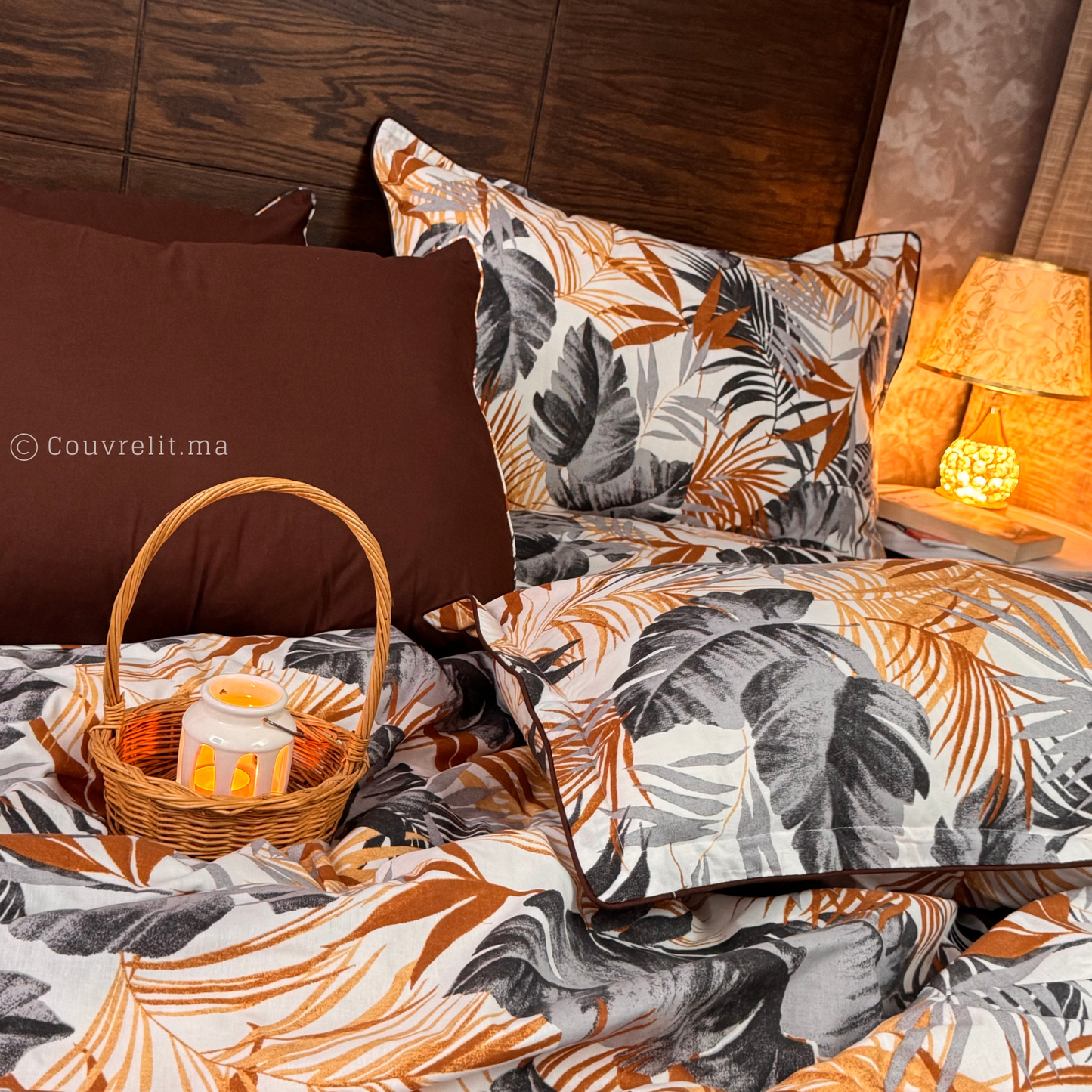 "Tropicales Marron" Ensemble complet haute qualité, REF: CVM00322