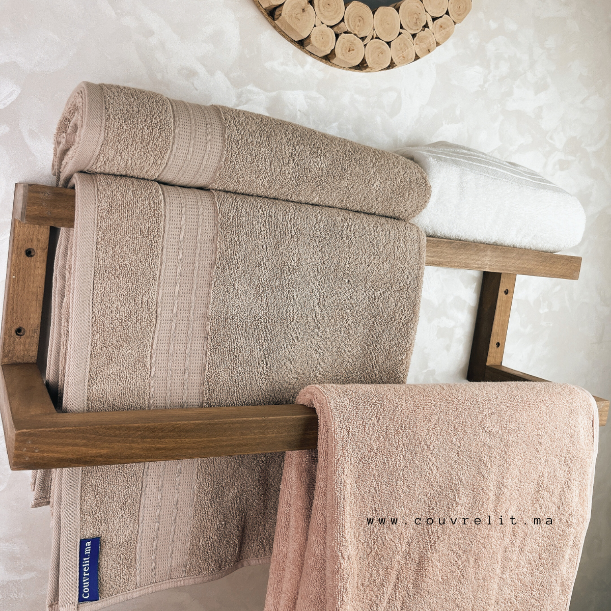 2 Serviettes de Luxe en Coton 100% : Qualité Supérieure pour une Douceur Absolue