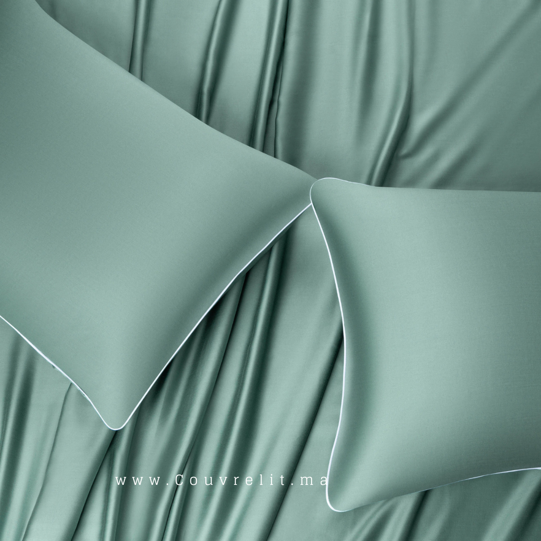 Vert Eaux - Ensemble SATIN 100% Cotton Ref: CV0172