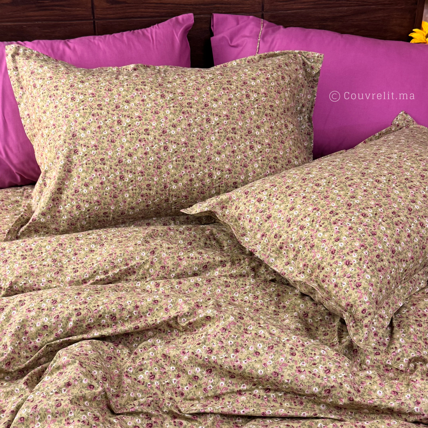 "Jardin Fleuri" – 100% Coton – Pack Complet Ref: CVM00288