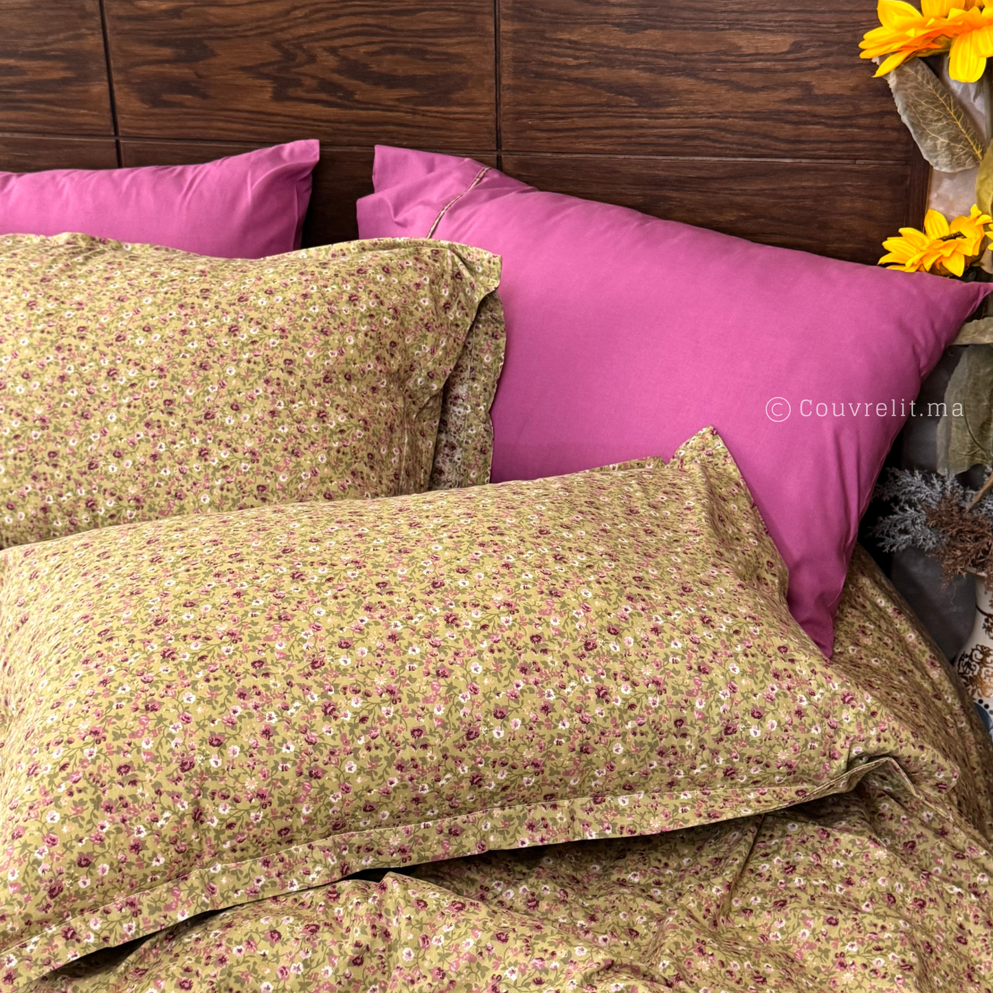 "Jardin Fleuri" – 100% Coton – Pack Complet Ref: CVM00288