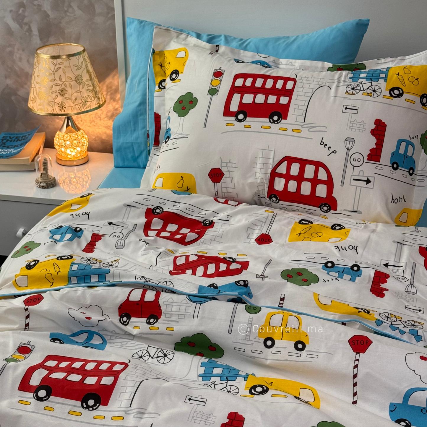 "Mini City" Parure de Lit pour enfant, pack complet REF: CVK00290