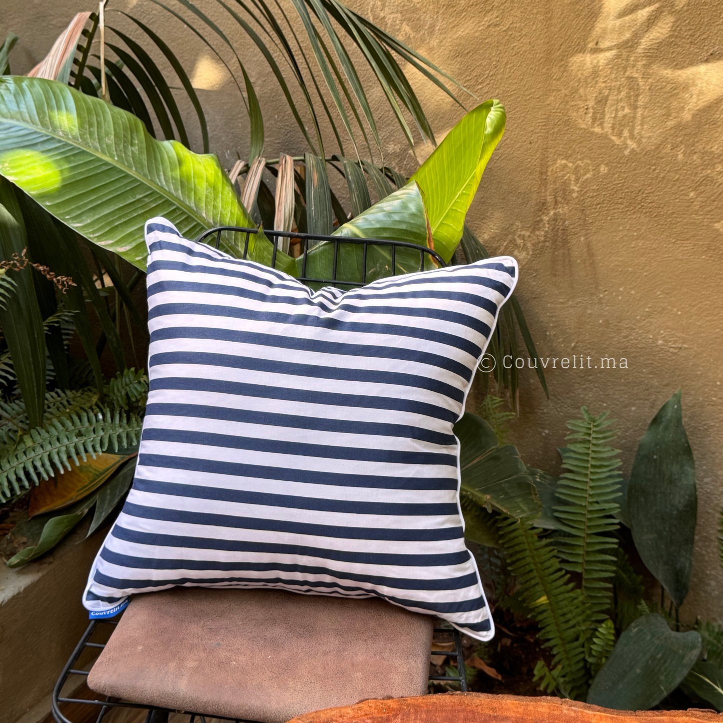 “Marin Bleu” Coussin de décoration 45x45 cm REF: CS0033