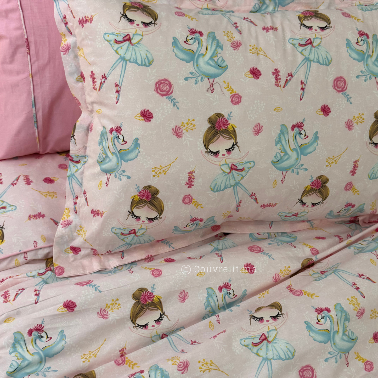 "Ballet Rose" Couverlit pour enfant pack complet REF: CVK00292