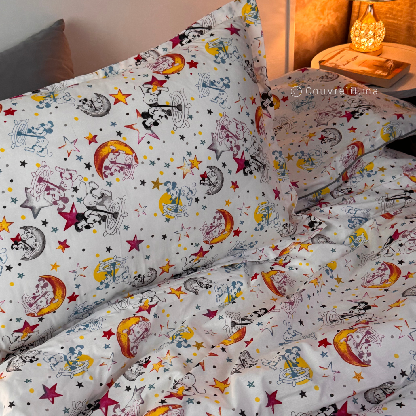 “MIKI GRIS” Couverlit pour enfant pack complet REF: CVK00327