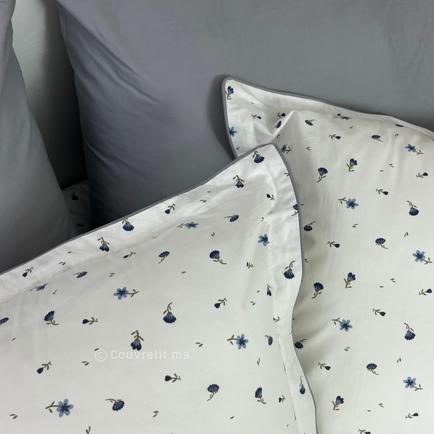 "Douceur Florale" Ensemble Housse de Couette en COTTON , REF: CVM00268