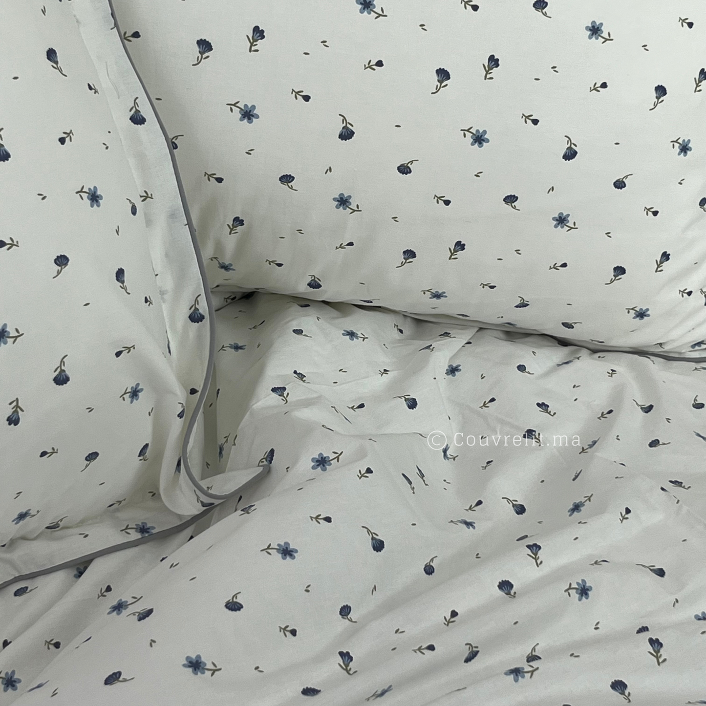 "Douceur Florale" Ensemble Housse de Couette en COTTON , REF: CVM00268