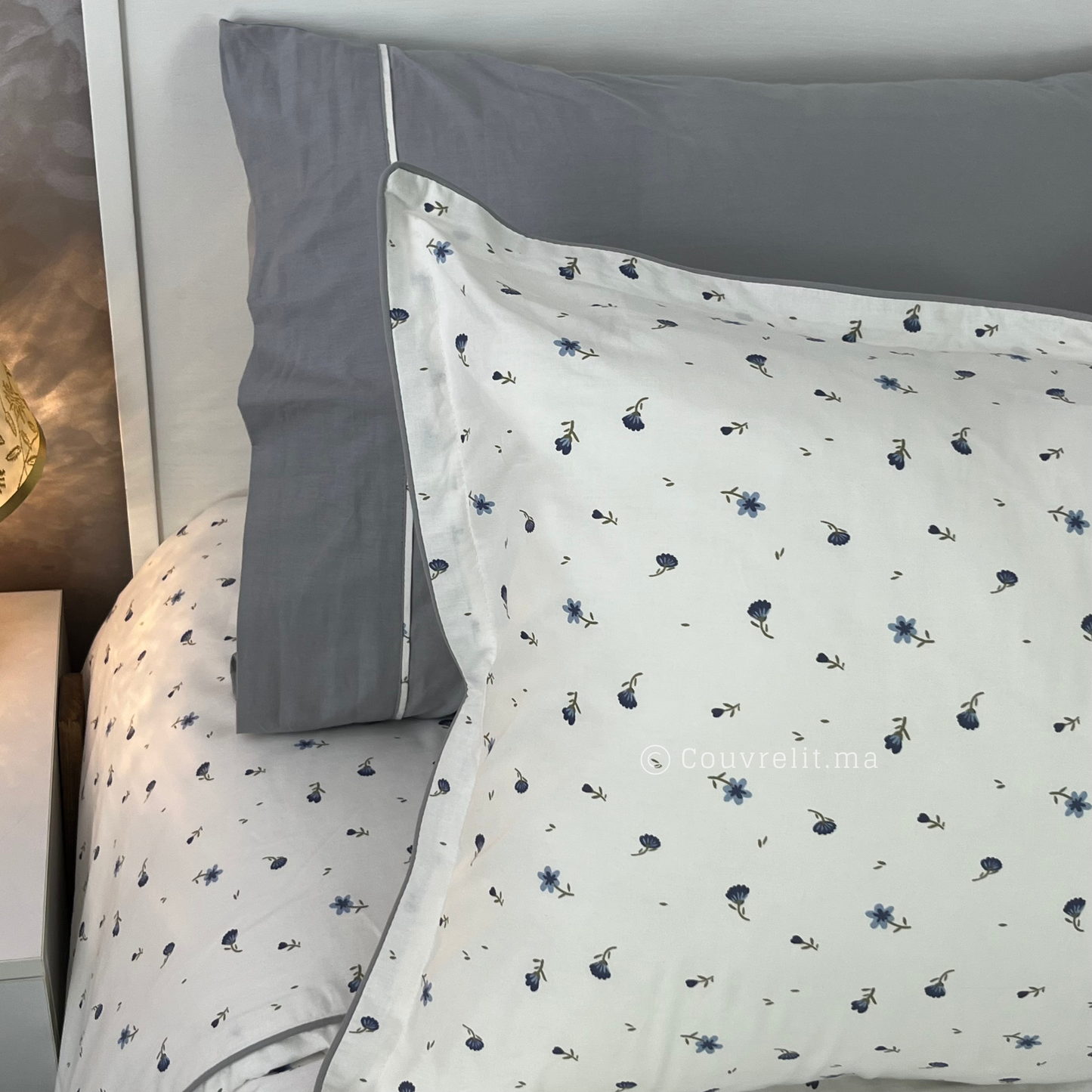 "Douceur Florale" Ensemble Housse de Couette en COTTON , REF: CVM00268