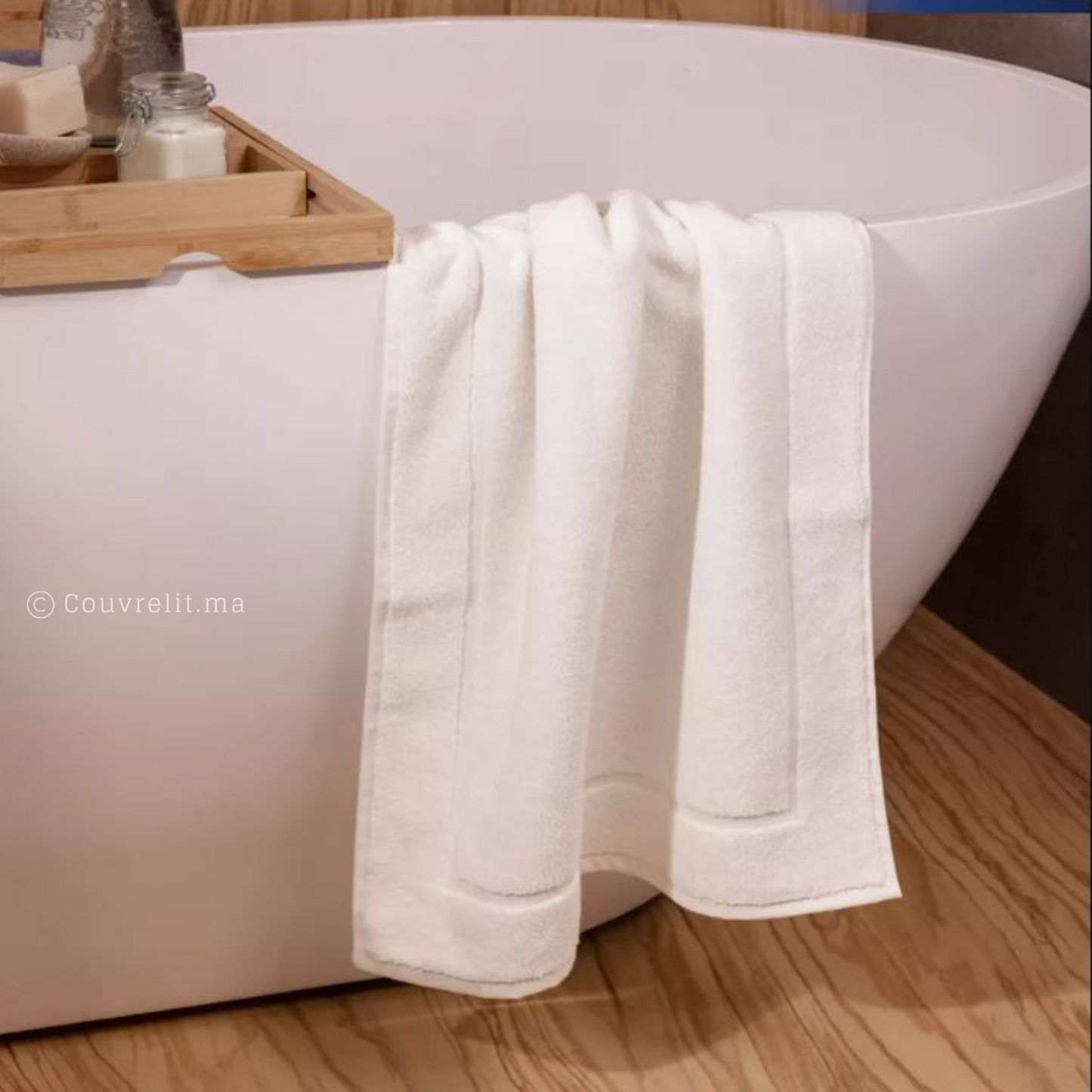 Tapis de bain en coton ultra-absorbant – 50x80 cm