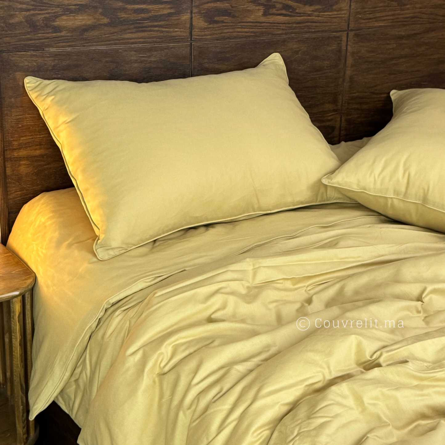 HOUSSE DE COUETTE Élégance Dorée 4 piéces en Cotton Ref: CVS00269