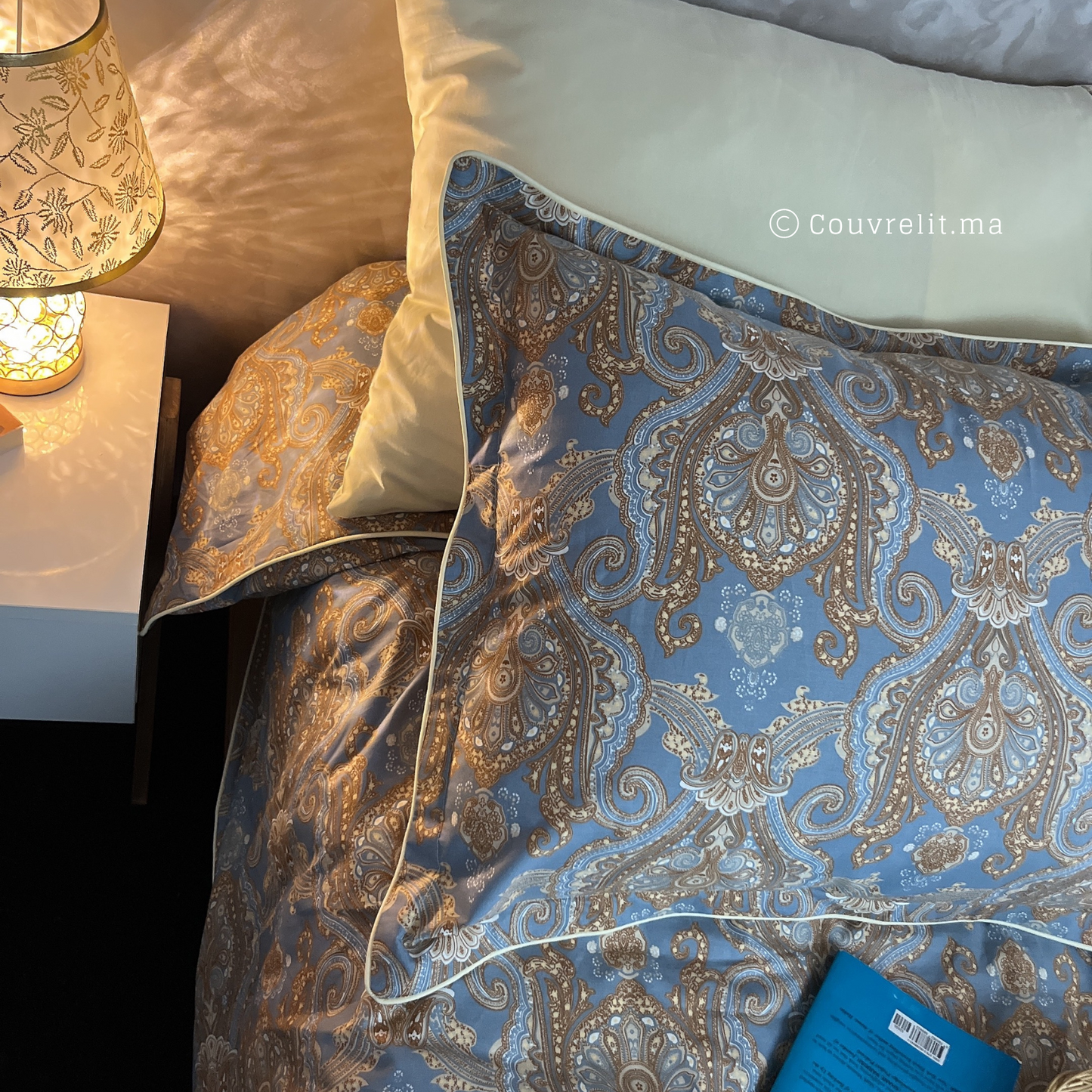 " Turquoise" ensemble complet en COTTON de haute qualité, REF: CVM0208