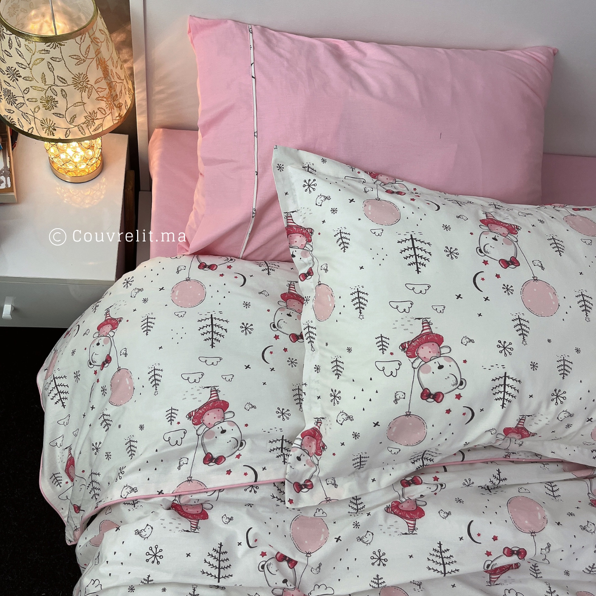 "Hello Kitty" Couverlit pour enfant pack complet REF: CVK00246