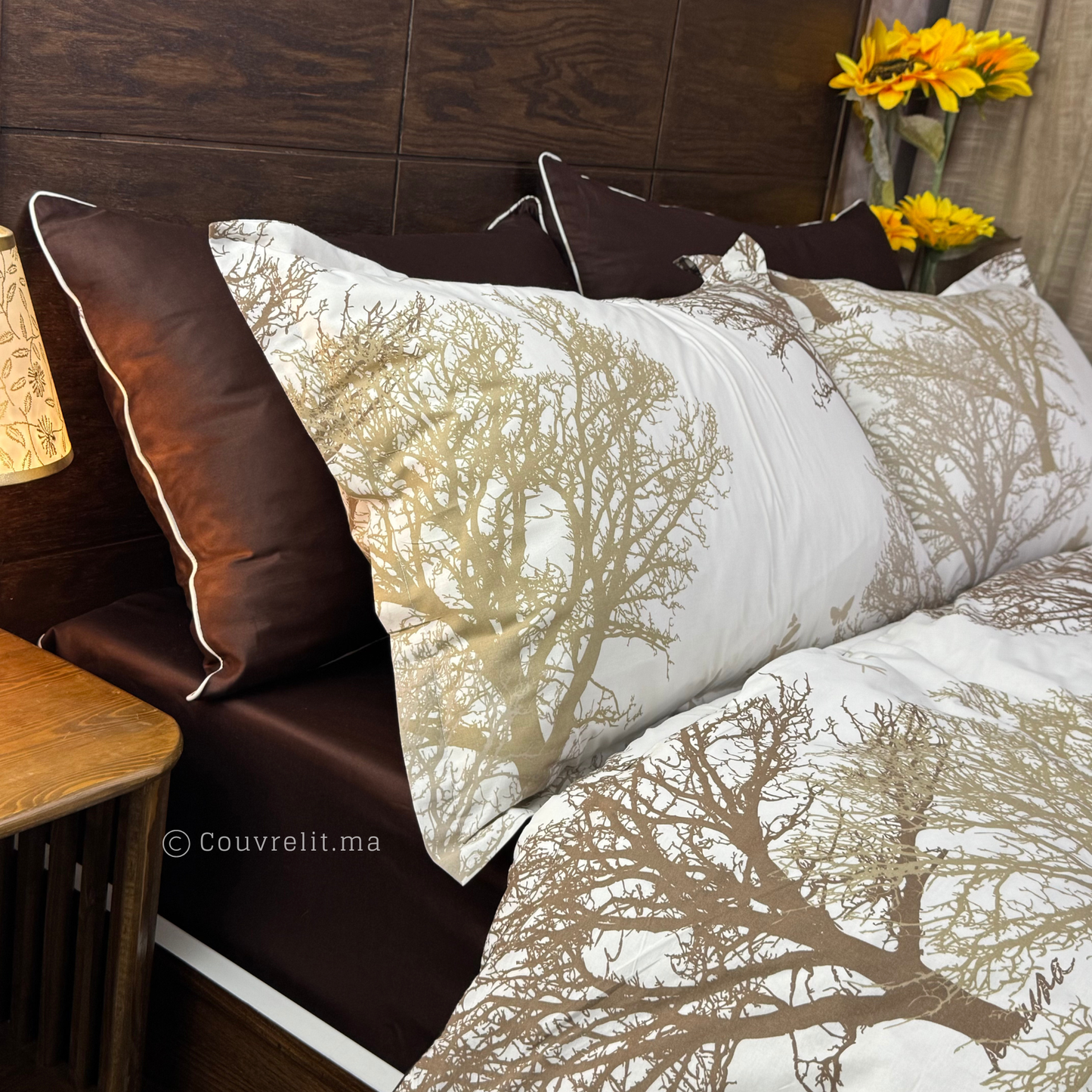 " Forêt Marron" ensemble complet en COTTON de haute qualité, REF: CVM00315