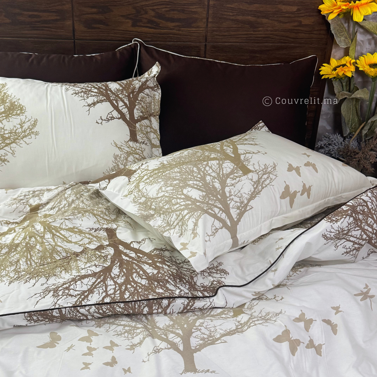 " Forêt Marron" ensemble complet en COTTON de haute qualité, REF: CVM00315