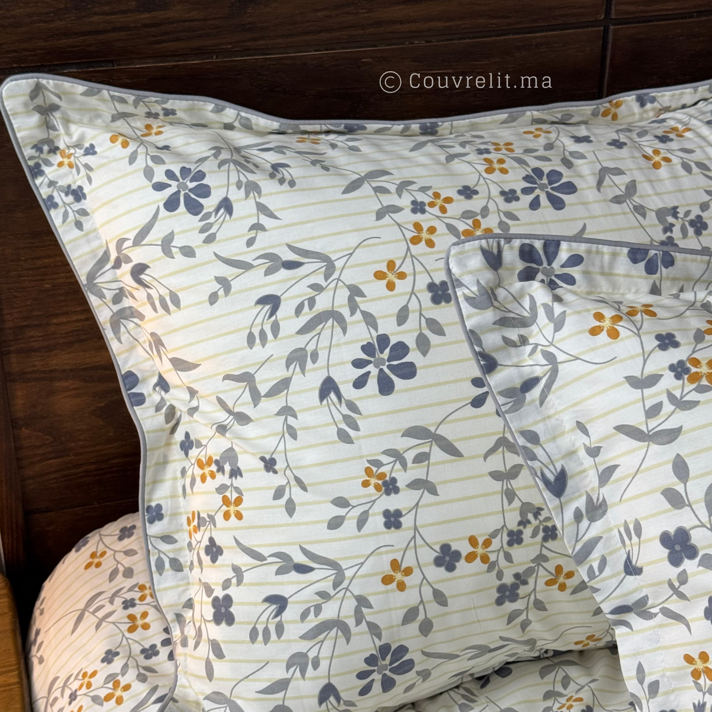 "Florale Pastel" Ensemble complet en COTTON de haute qualité, REF: CVM00275