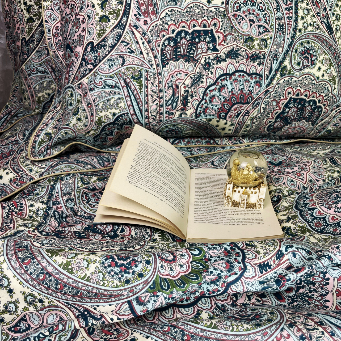 "Traditionnel Beige" Ensemble Housse de Couette en COTTON Ref: CVM0190