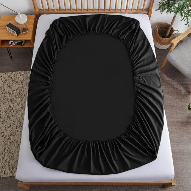 Drap Housse en Cotton sur mesure NOIR