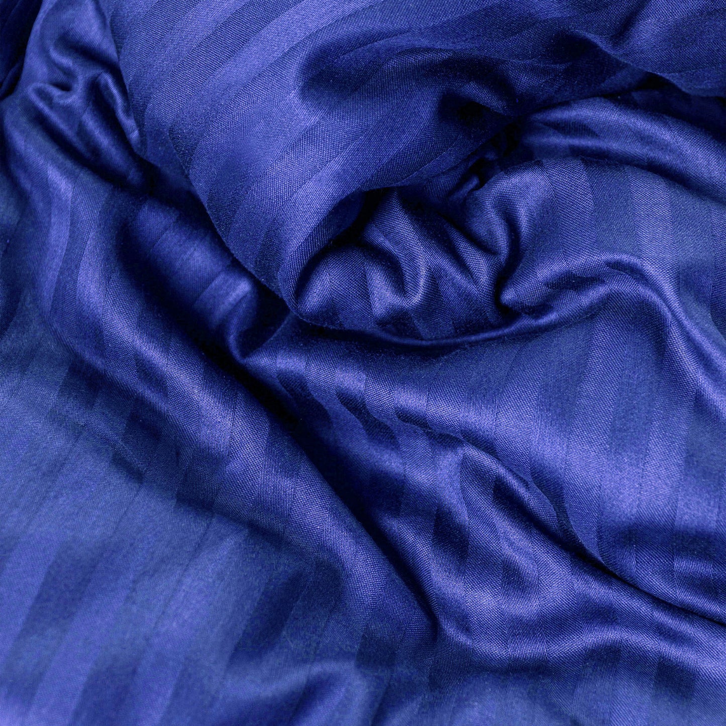 BLEU ROI-Ensemble Housse de couette de Satin rayé 100 % Cotton Ref: CV0170