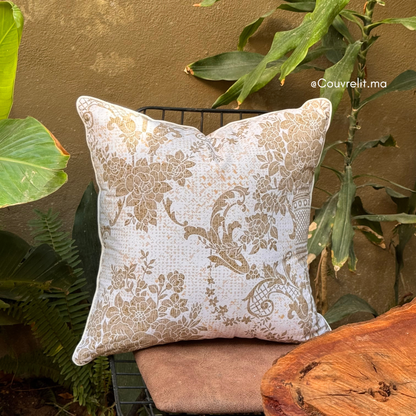 “Fleur Antique” Coussin de décoration 45x45 cm REF: CS0037