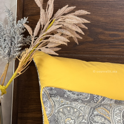 "NOUR" Ensemble housse de couette Oriental Taupe – Collection Luxe Maison, REF: CVM00326