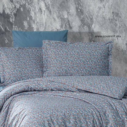 Ensemble Housse de Couette 100% Cotton FLOWER Ref: CV0130