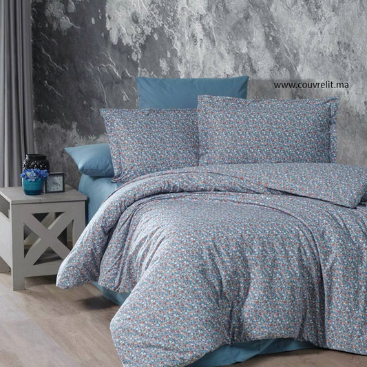 Ensemble Housse de Couette 100% Cotton FLOWER Ref: CV0130
