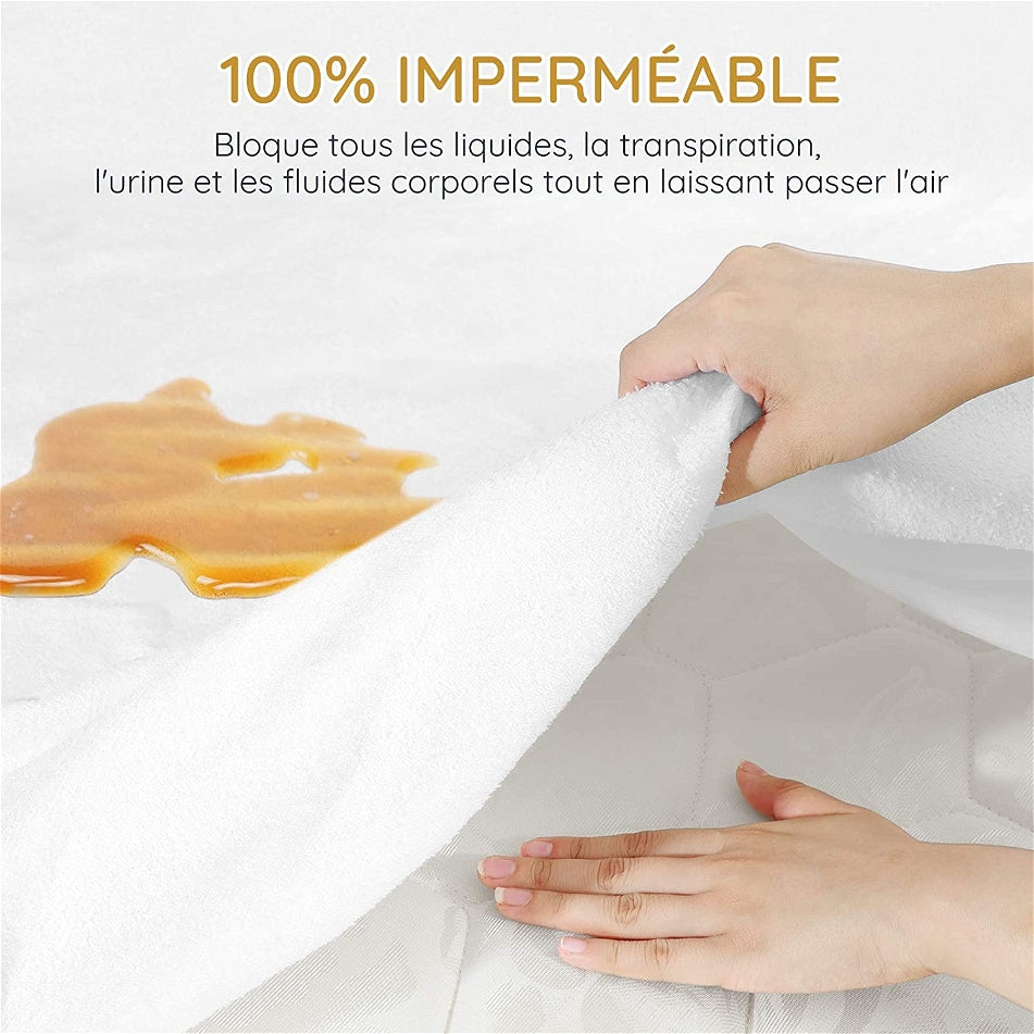 Protège Matelas 100% Imperméable 70% Cotton | 160GR/M2